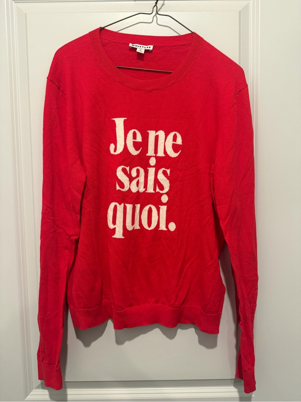 Whistles Red 'Je ne sais quoi.' Women's Sweater